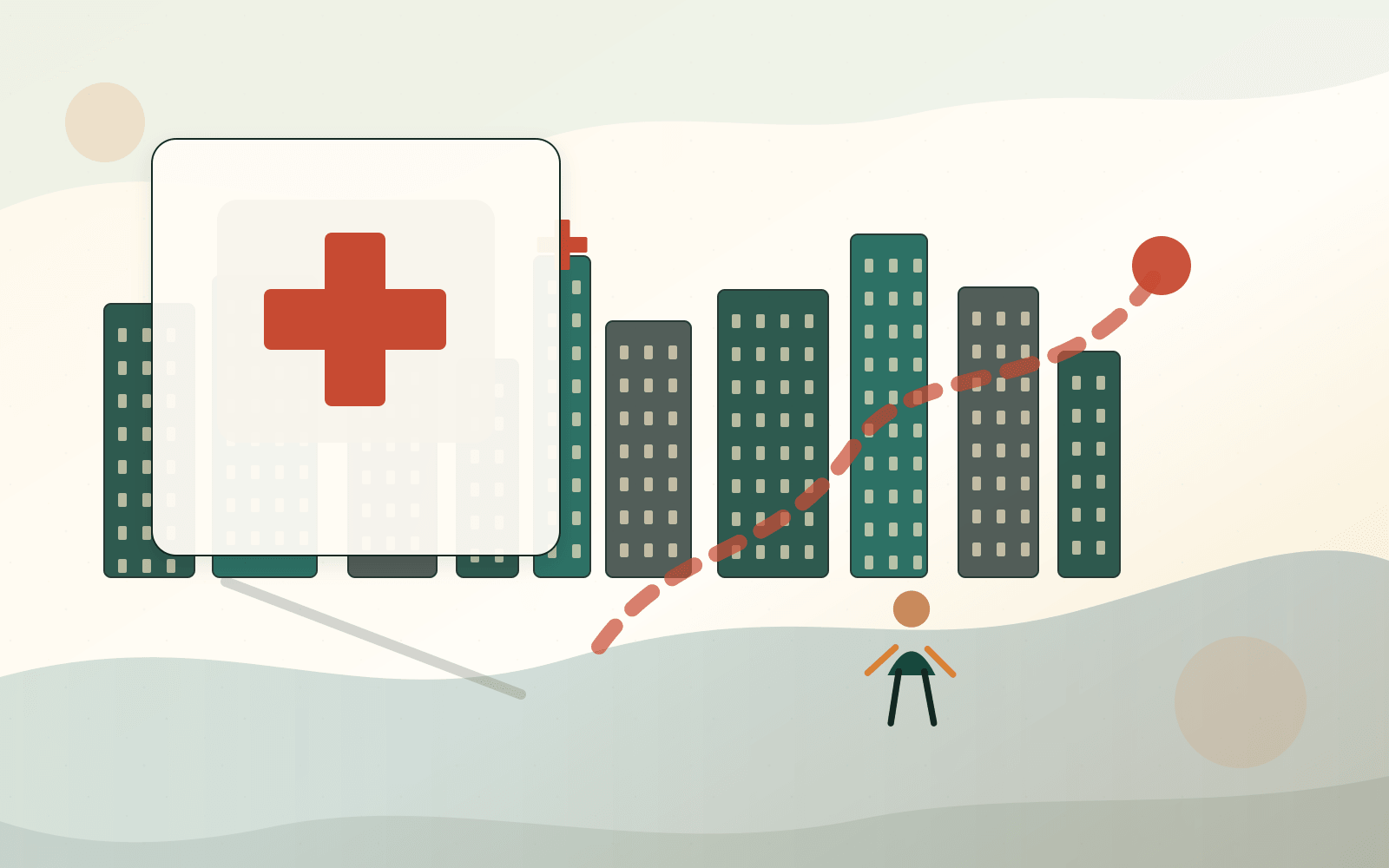 Emergency transport, cashless payment, and family contact readiness.