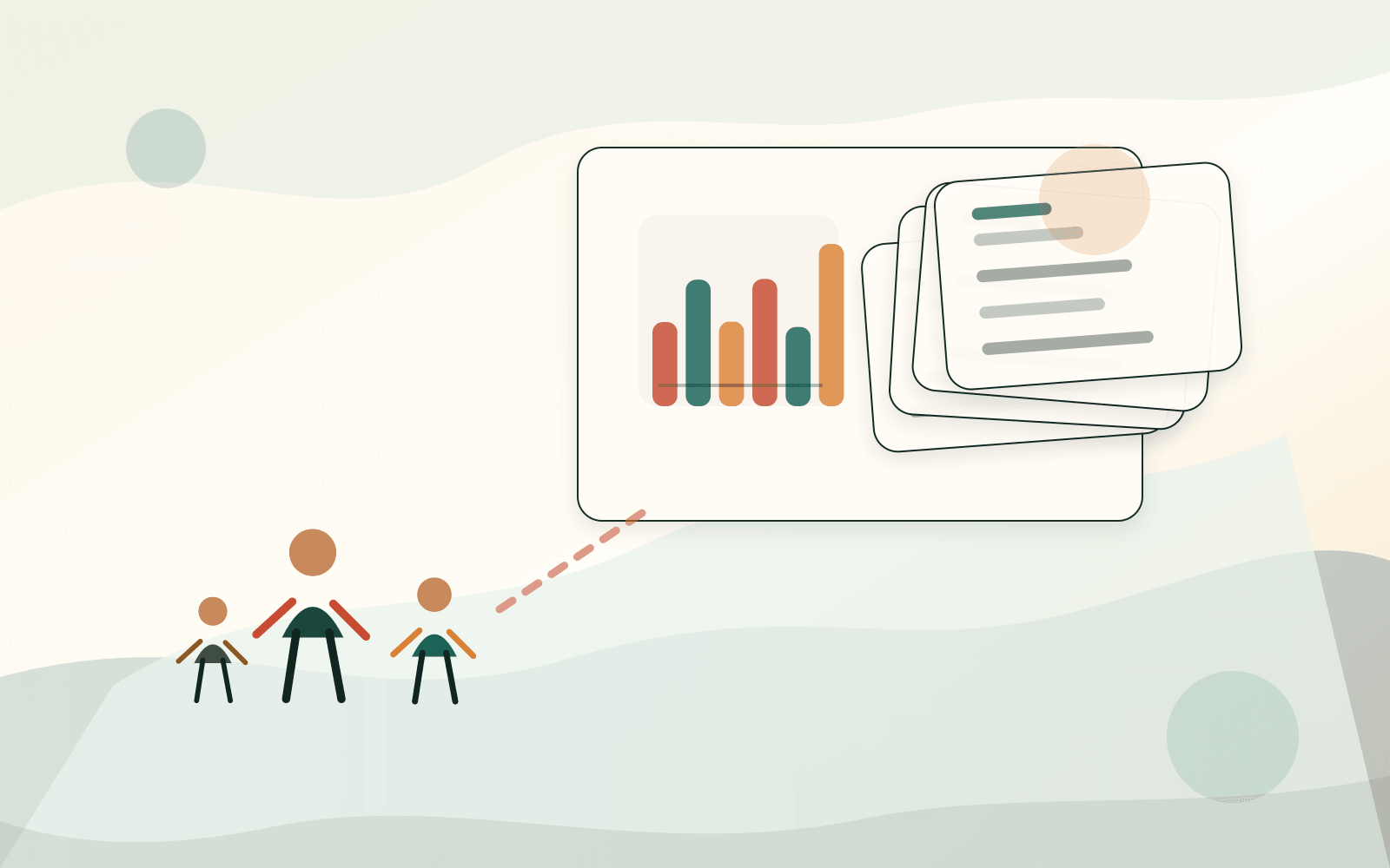 A quiet dashboard for documents, care hours, medication, and check-ins.