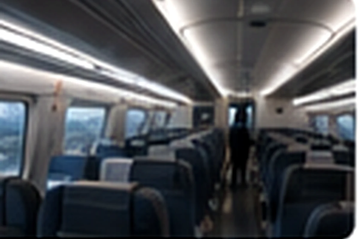 Bullet train interior for medical-hub travel